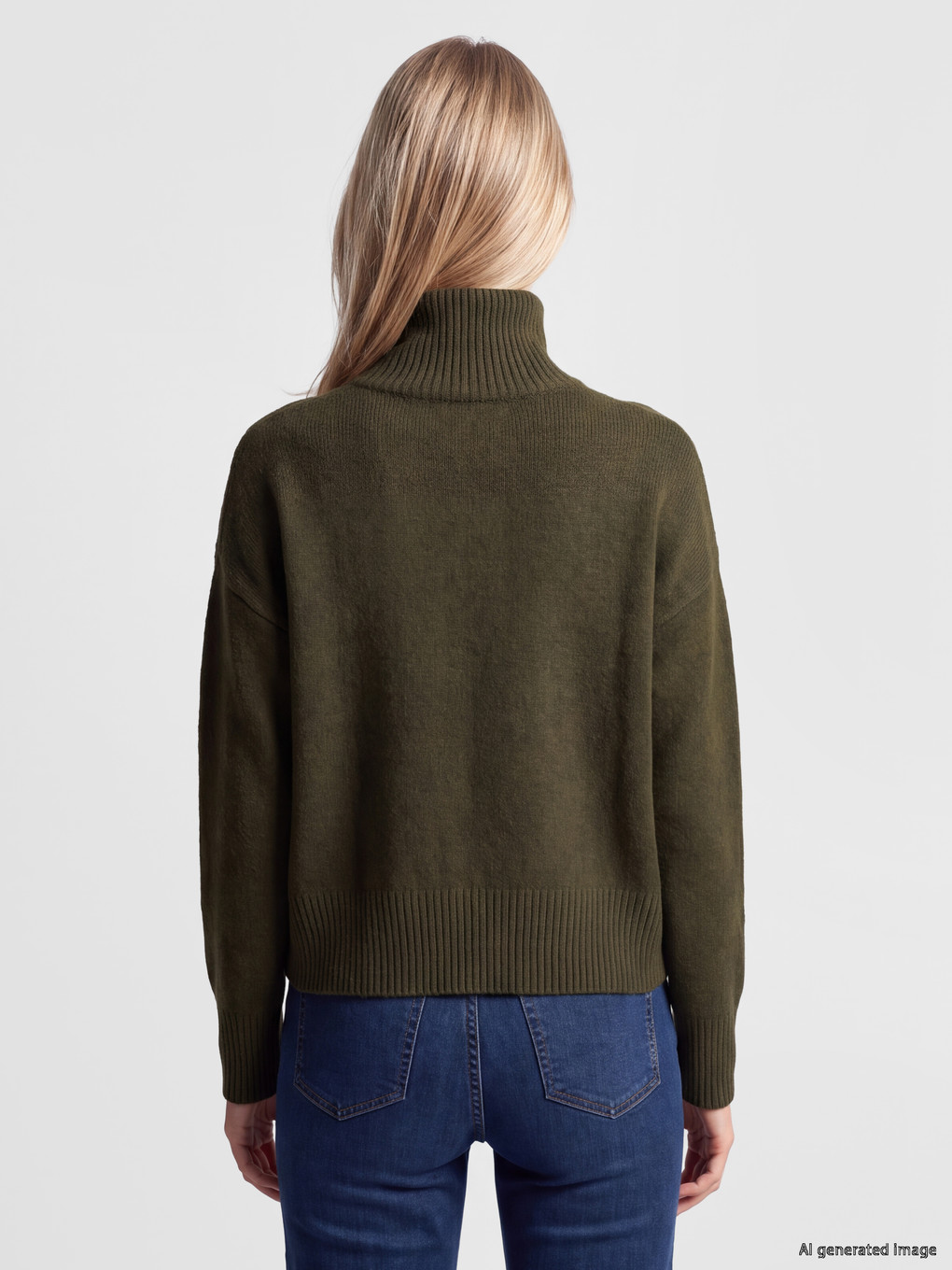 Polo Collar Women's Knitwear Sweater-3