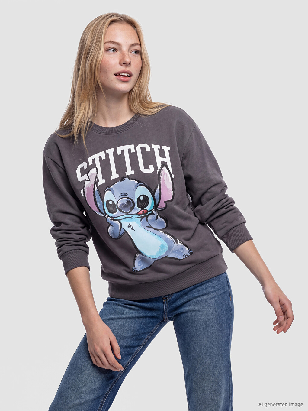 Woman Anthracite Sweatshirt