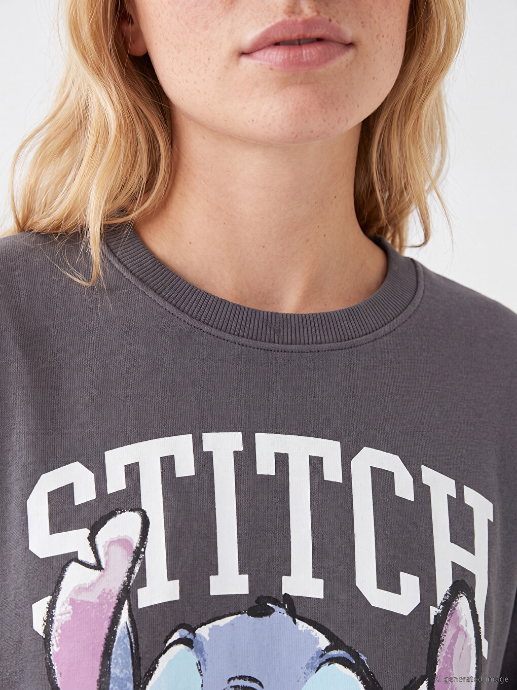 Woman Anthracite Sweatshirt-2