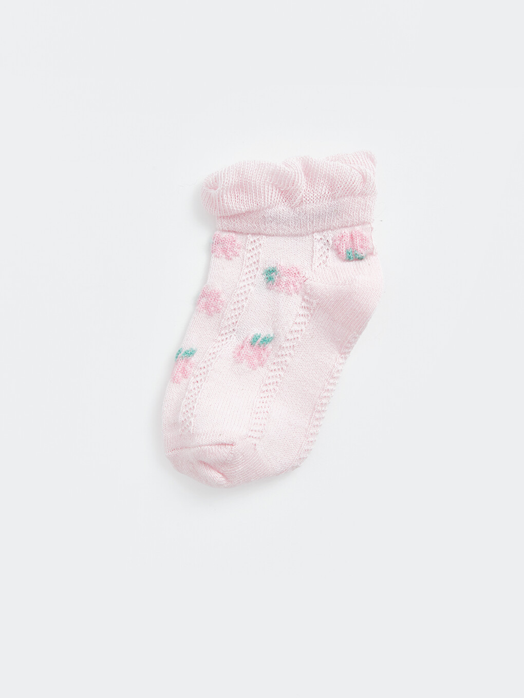 Patterned Baby Girls' Trainer Socks 5 Pack-1