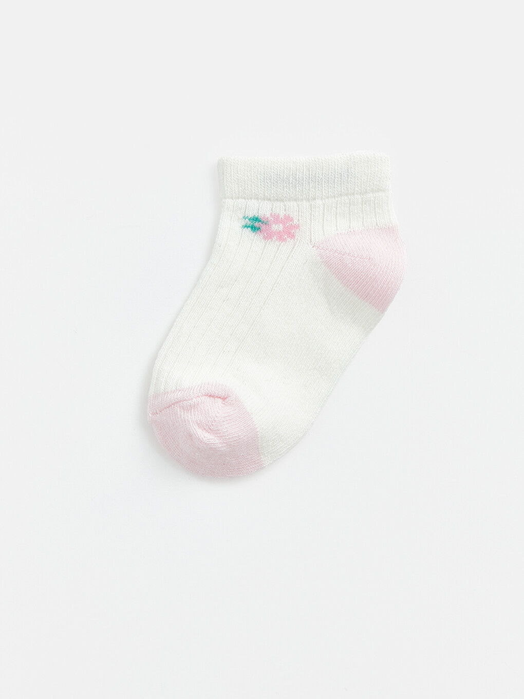 Patterned Baby Girls' Trainer Socks 5 Pack-4