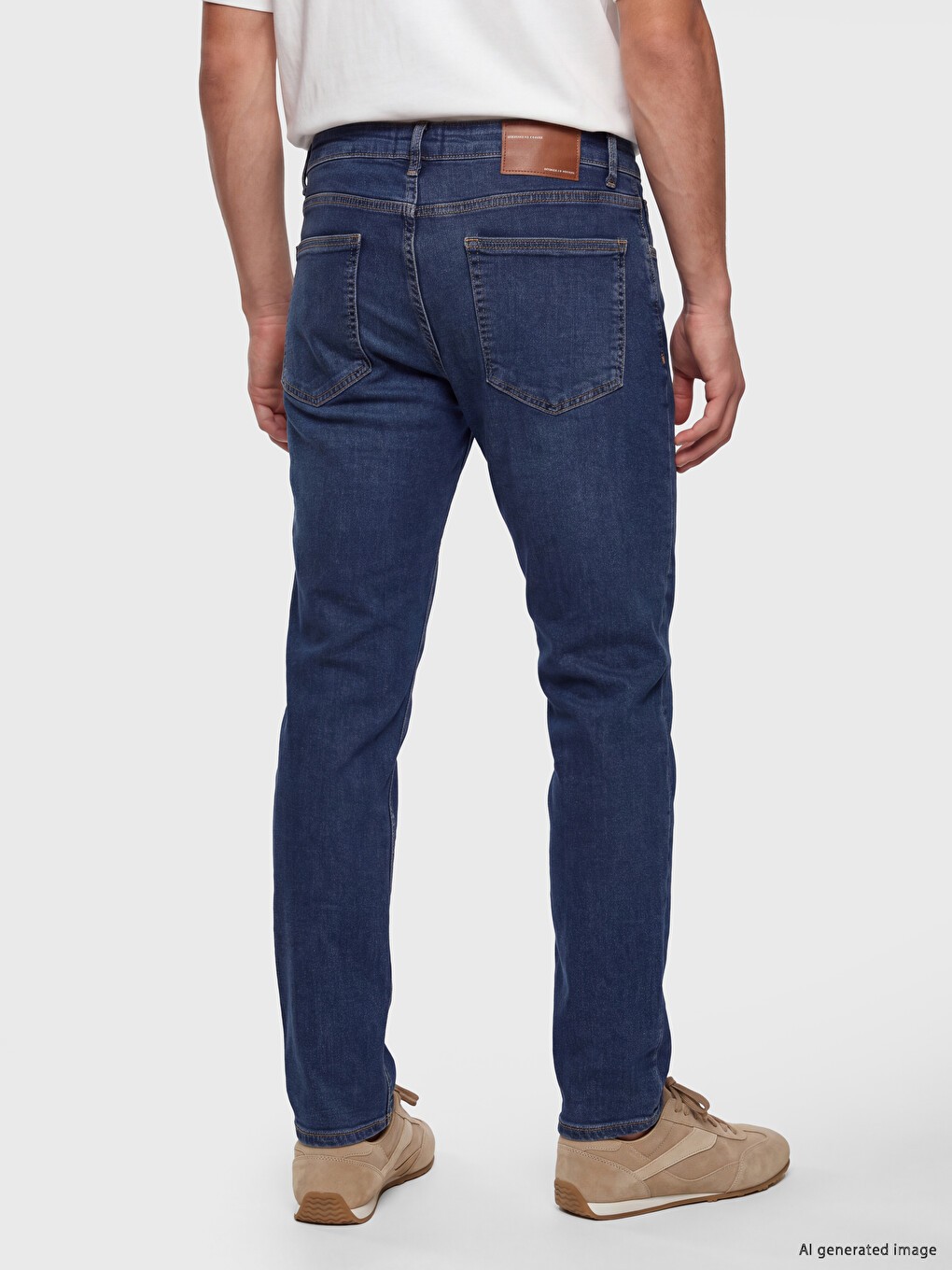 Blugi Slim Fit Din Țesătură Stretch Premium-4