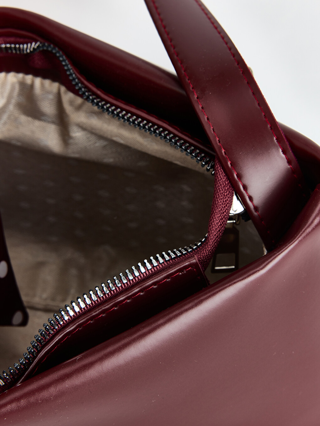 Woman Bordeaux Top-handle Bag-3