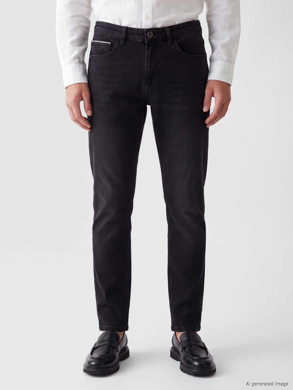 Regular Fit Debele Premium Farmerke-1