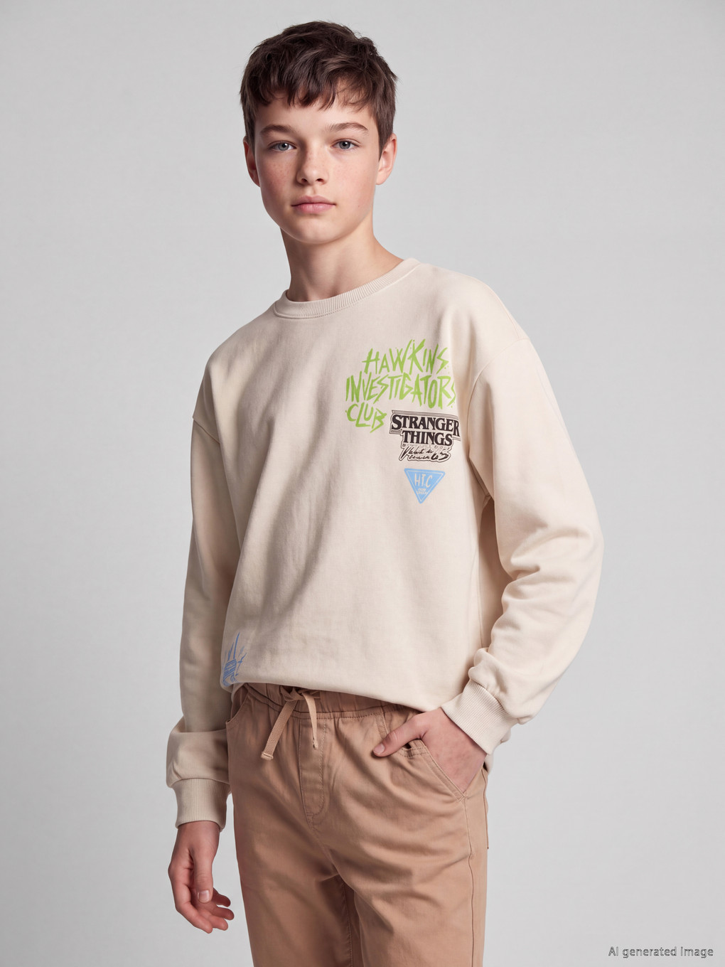 Stranger Things Printed Boys' Sweatshirt
