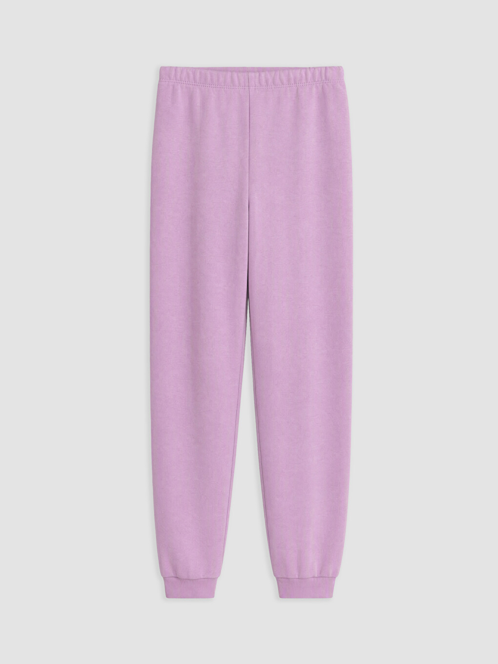 Lila Bisiklet Yaka Kız Çocuk Pijama Takım-3