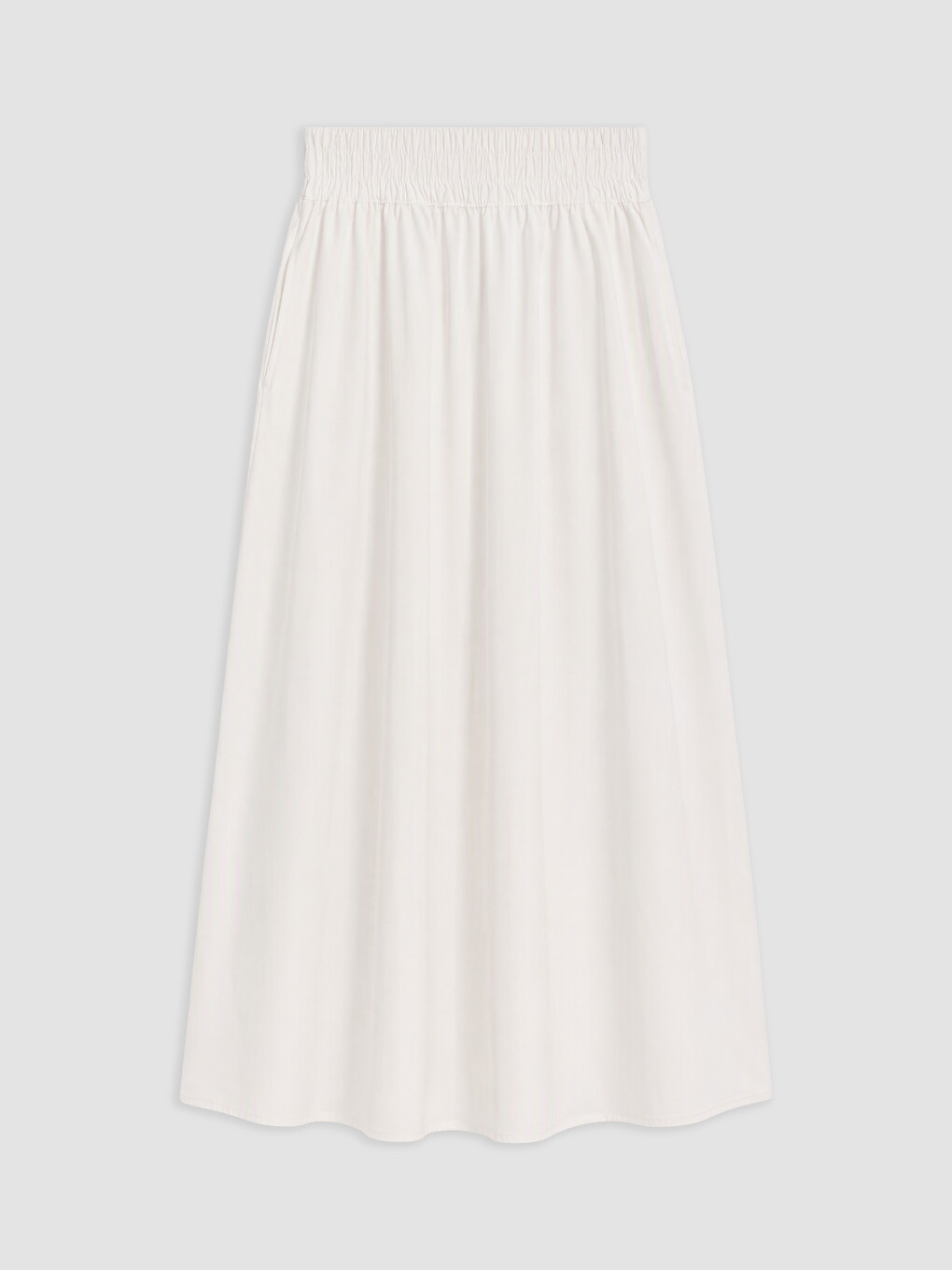 Elastic Waist Flared Skirt-4