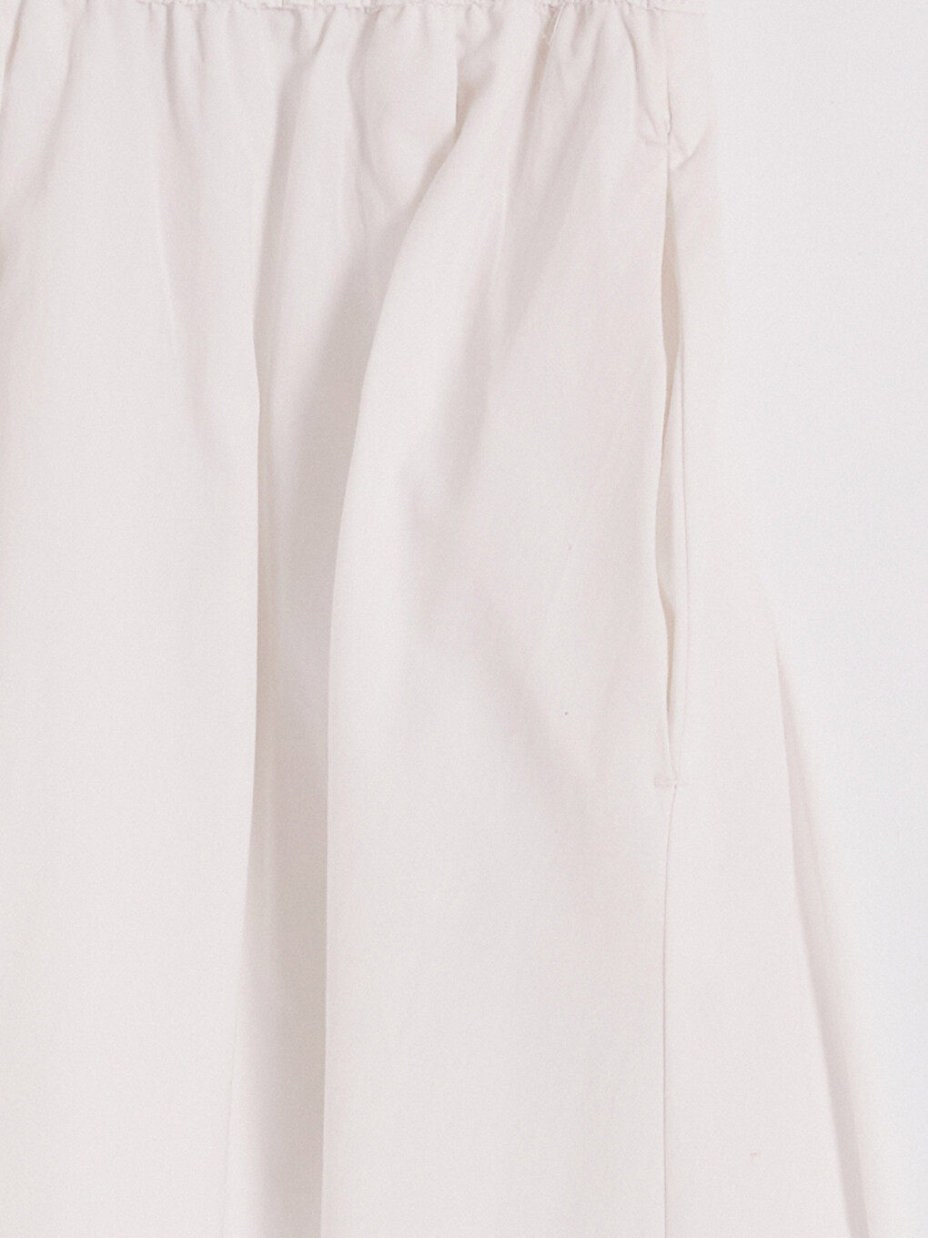 Elastic Waist Flared Skirt-7