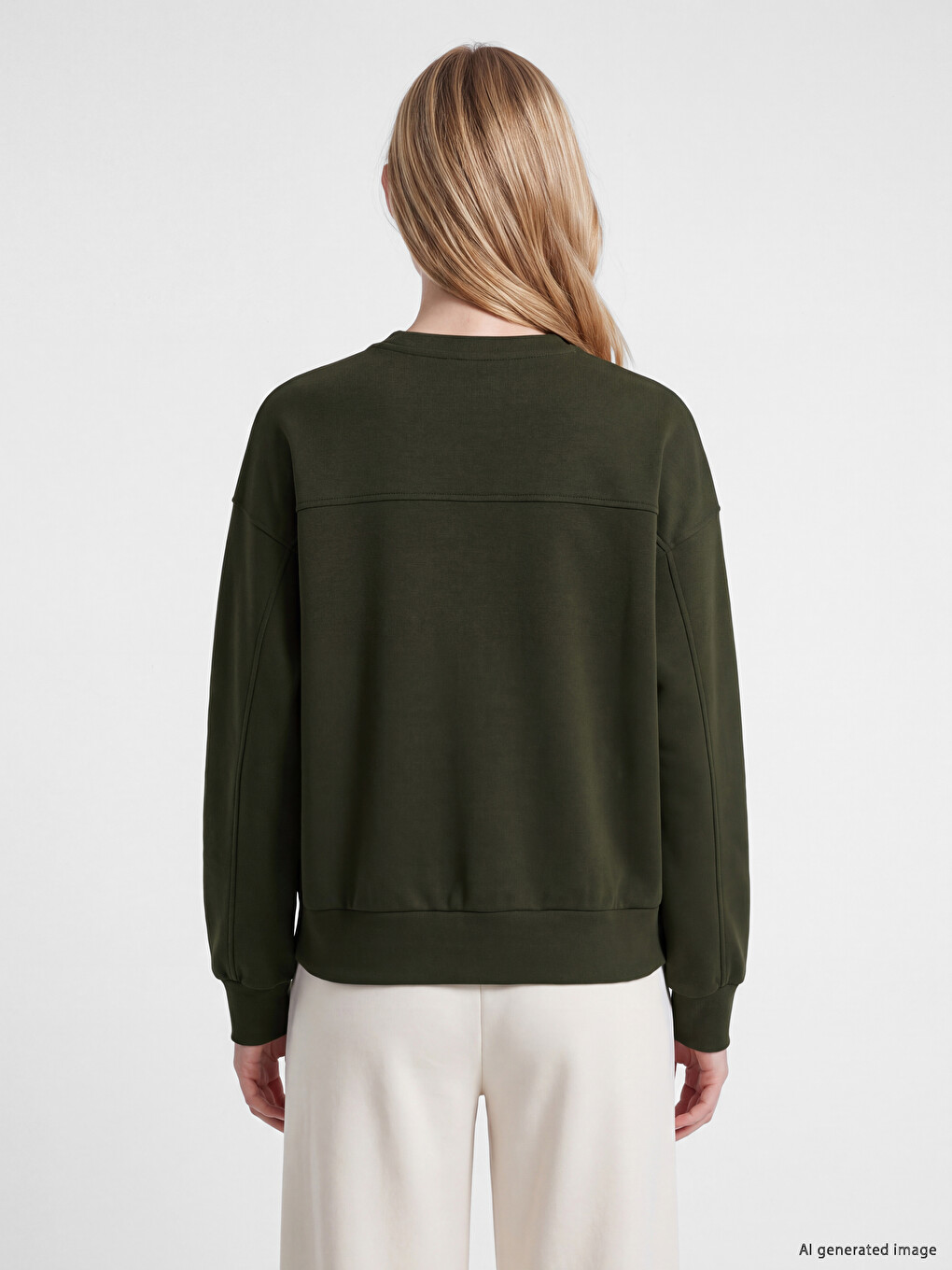 Soft Touch Oversize Women's Sweatshirt-3