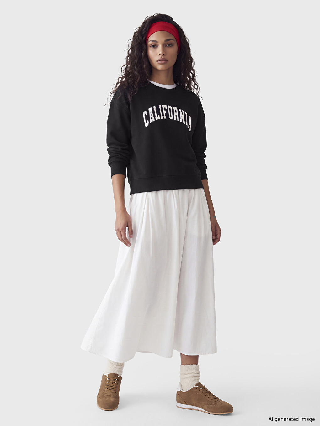 Printed Soft Touch Women's Sweatshirt-1