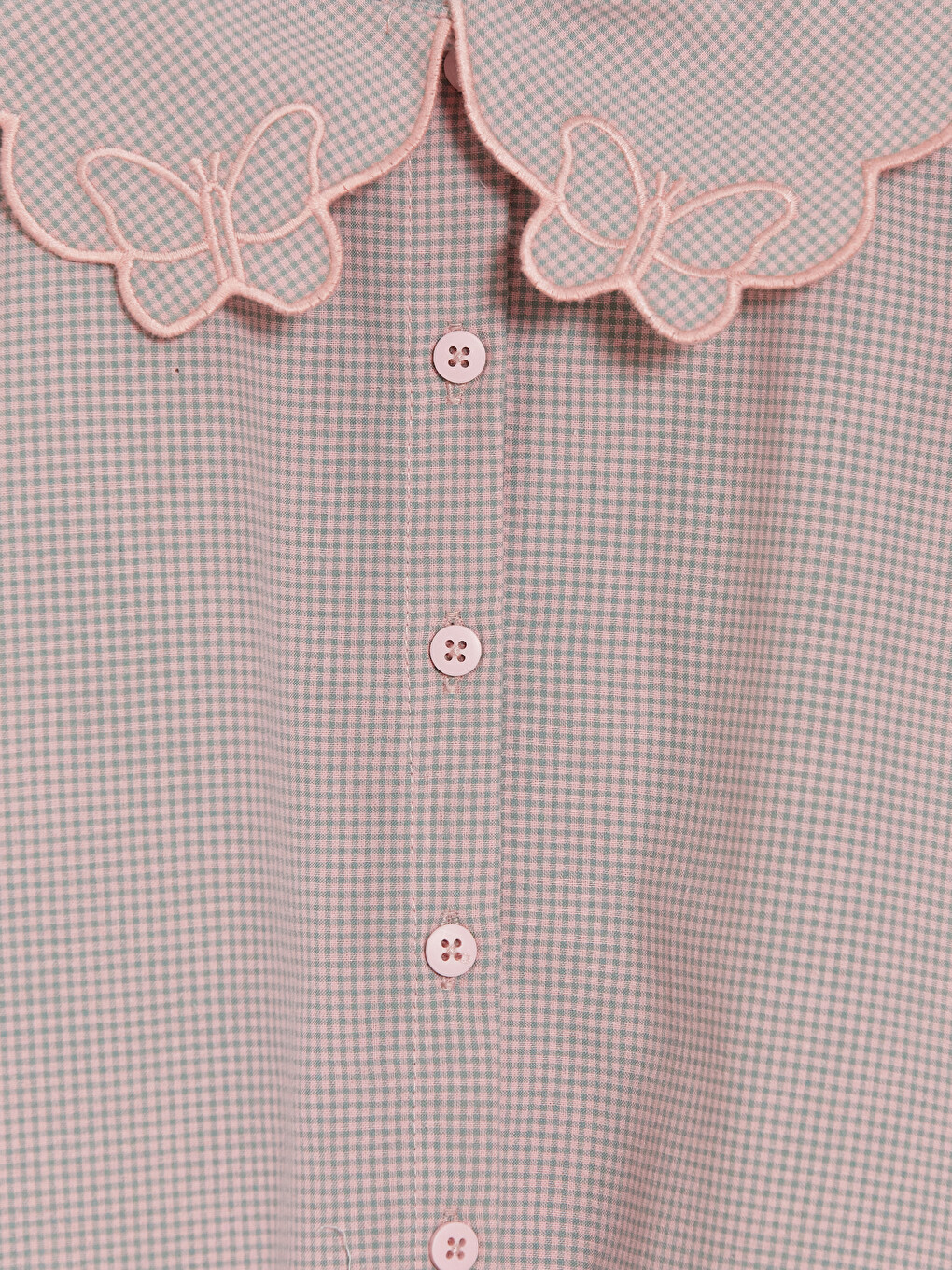 Peter Pan Collar Plaid Girls' Dress-2