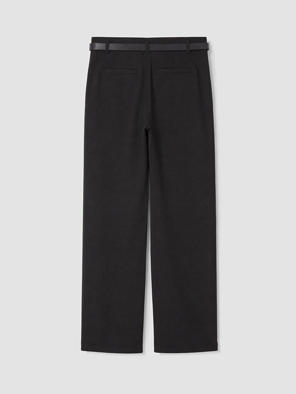 Siyah Beli Kemerli Kadın Pantolon-2