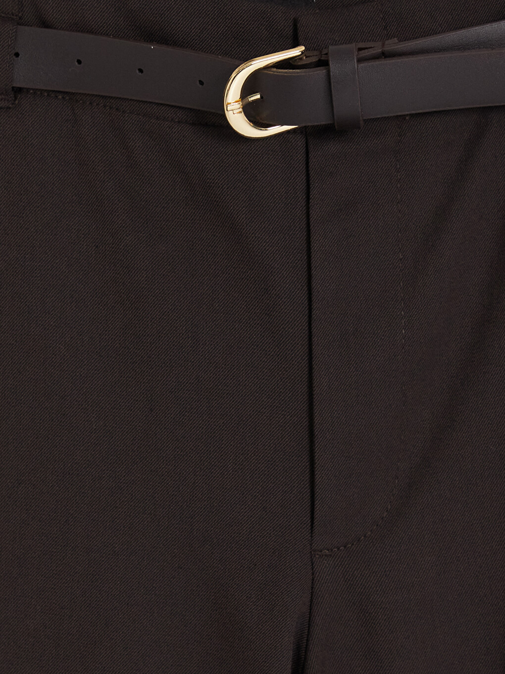 Waist Belted Women's Trousers-5