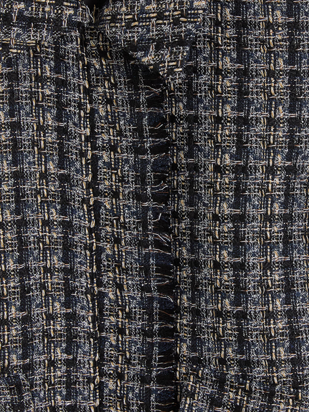 Plaid Women's Tweed Jacket-5