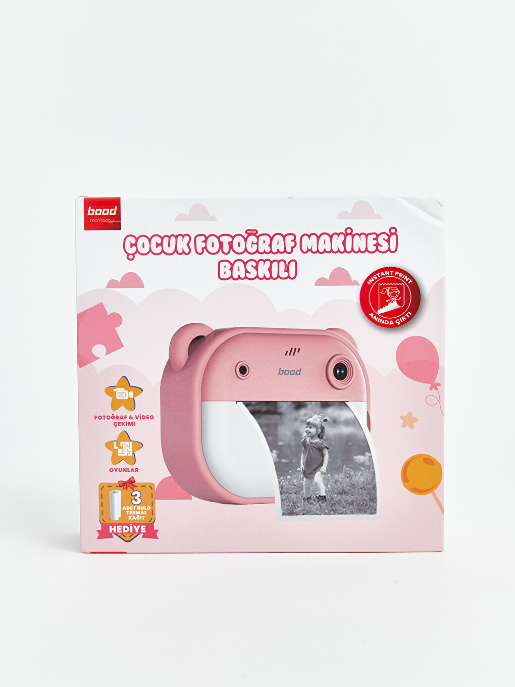 Bood Fb-60 Baskılı Çocuk Fotoğraf Makinesi