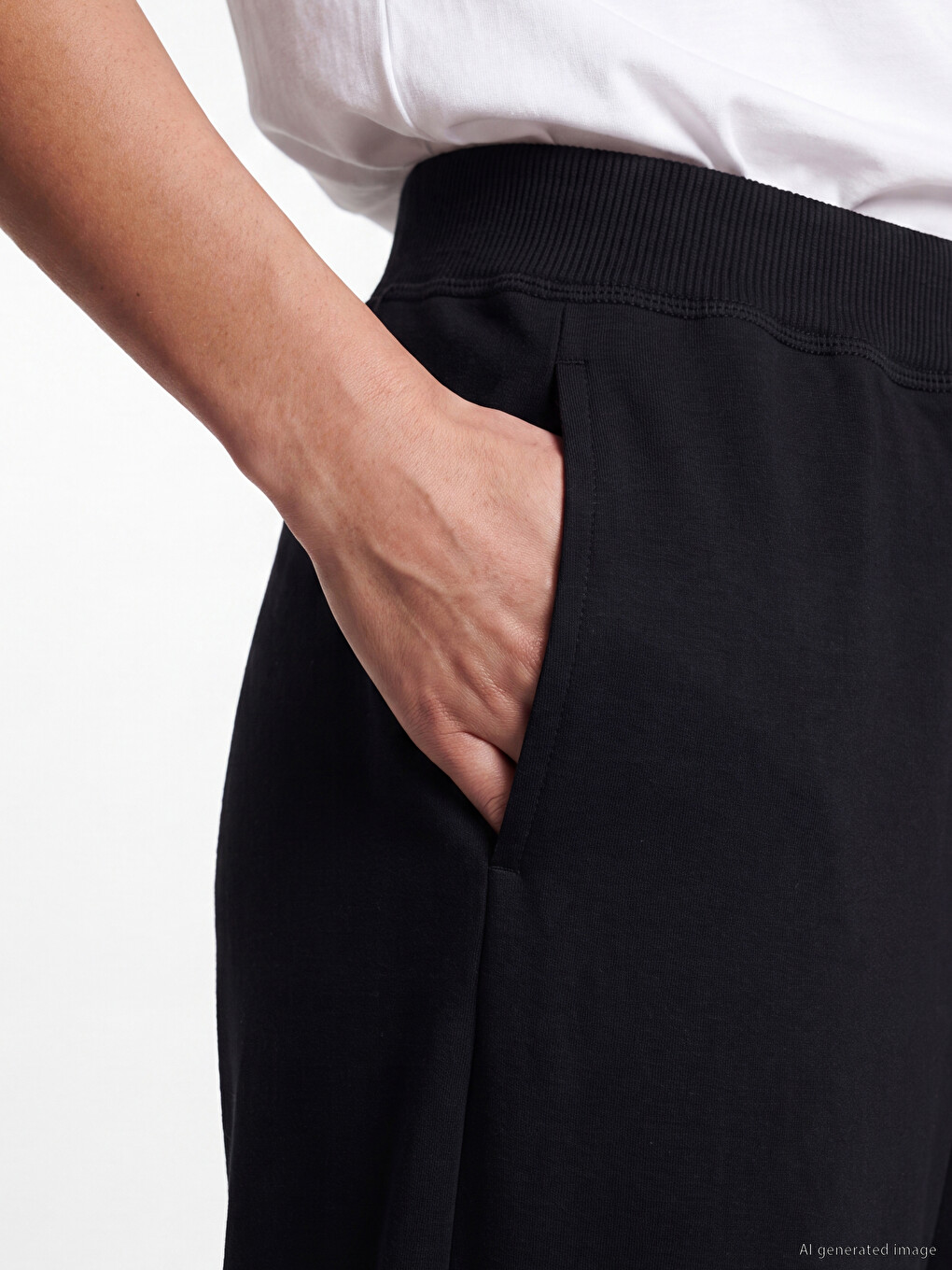 Elastic Waist Women's Sweatpants-2