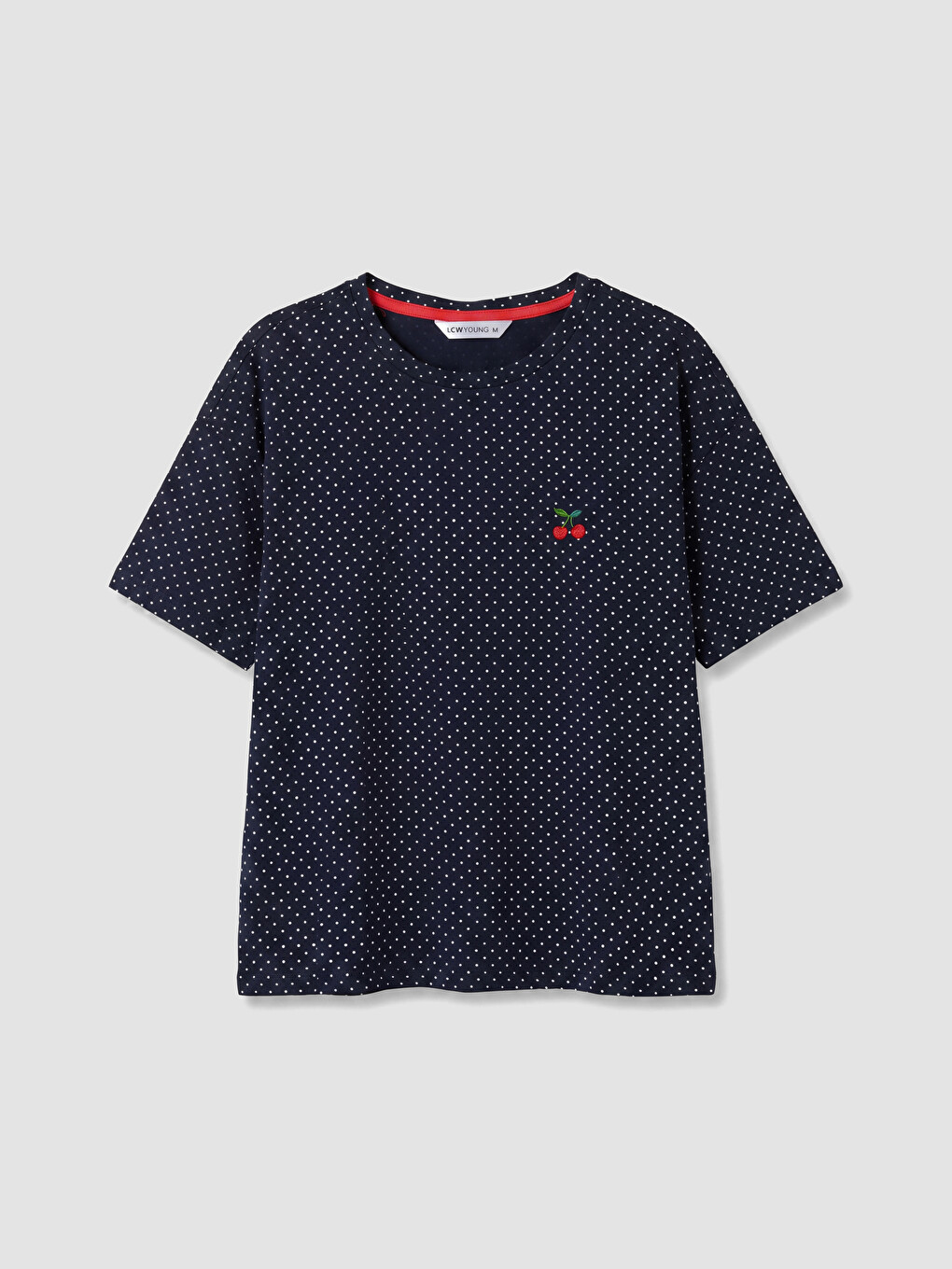 Lacivert Puantiyeli Kadın Pijama Takım-5