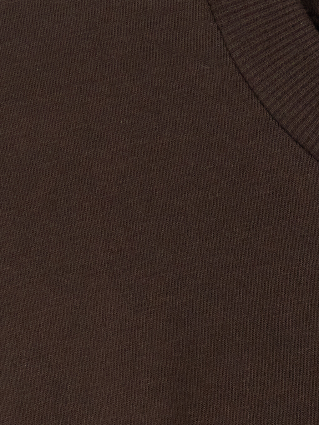 Kahverengi Dik Yaka Kadın Sweatshirt Tunik-2