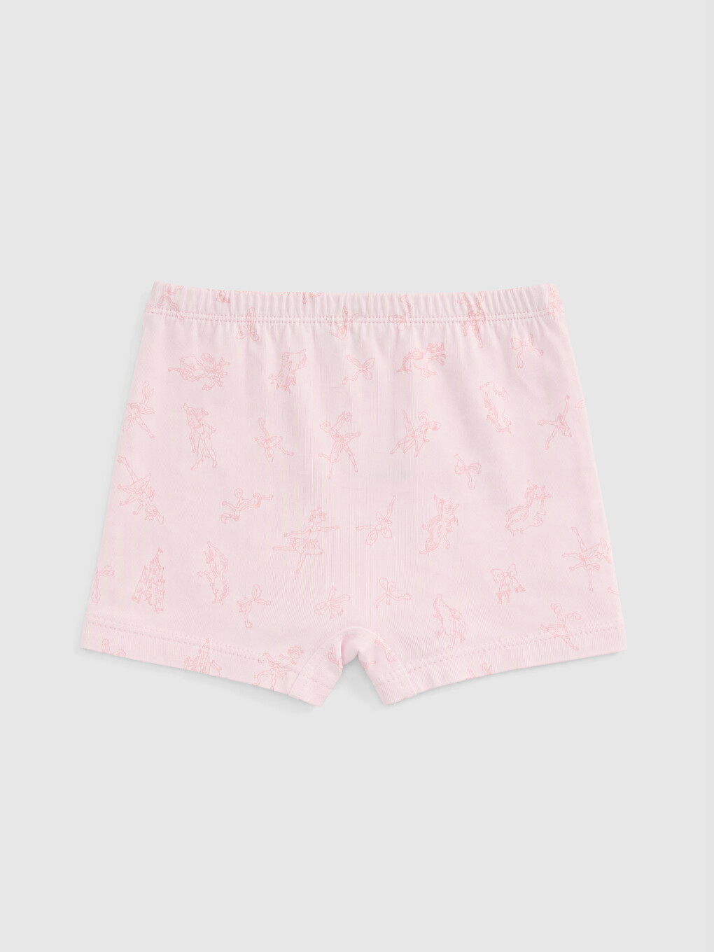 Pembe Kız Çocuk Boxer 3'lü-4