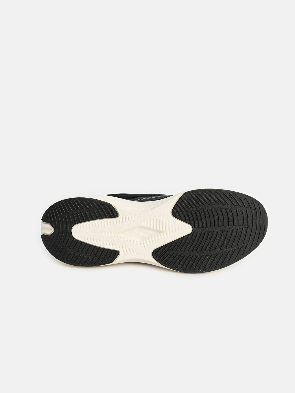Siyah File Detaylı Kalın Tabanlı Erkek Spor Ayakkabı-3
