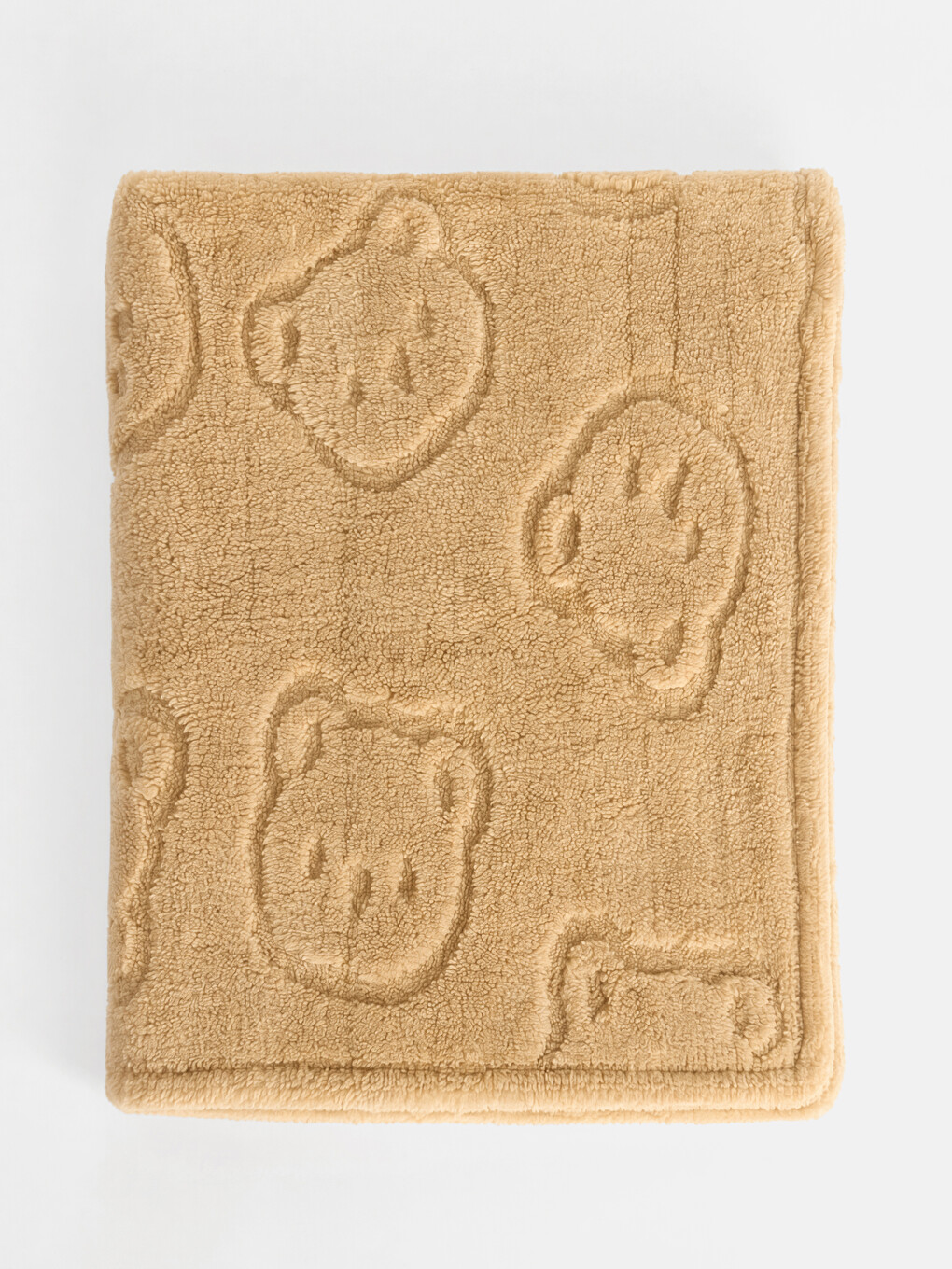 Bear Embroidered Baby Boys' Plush Blanket 80x100 Cm-1