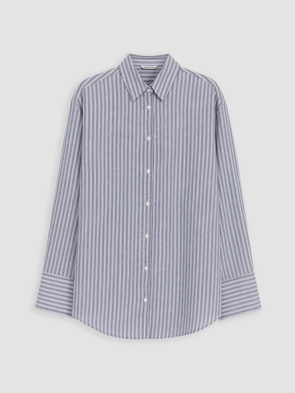 Striped Oxford Oversize Women's Shirt-4