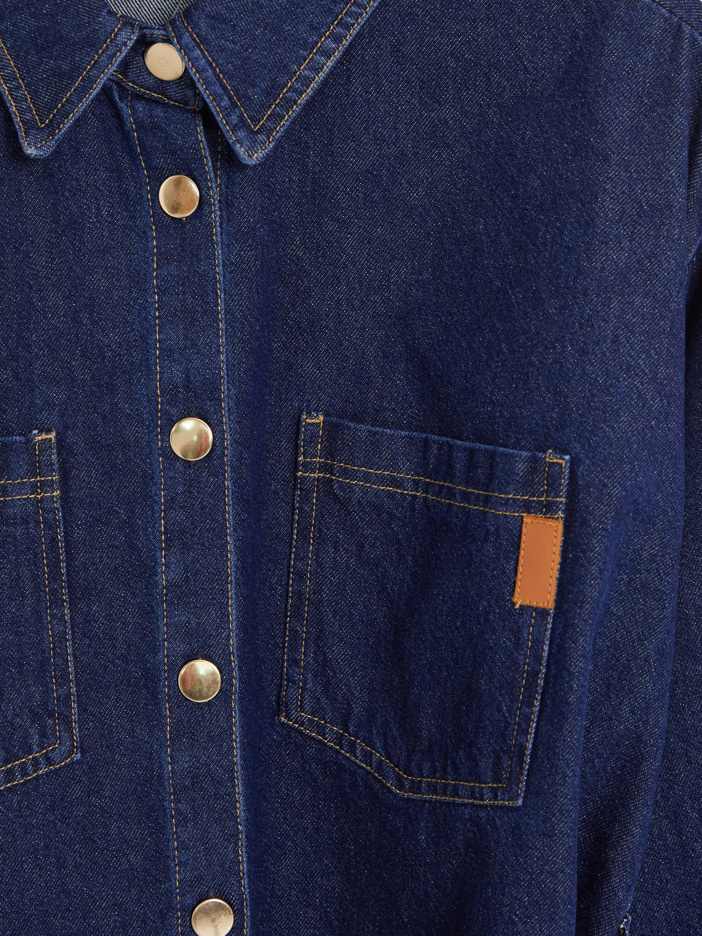 Oversize Women's Jean Shirt Tunic-2