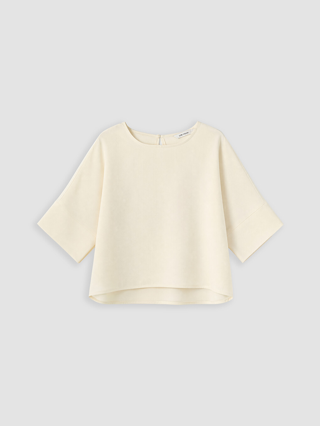 Sarı Bisiklet Yaka Oversize Bluz