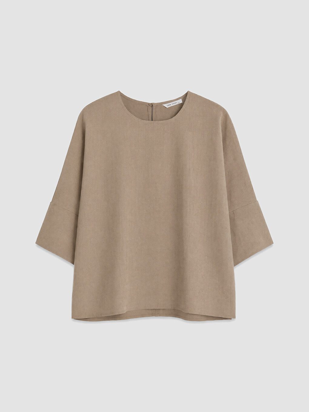 Crew Neck Oversize Blouse