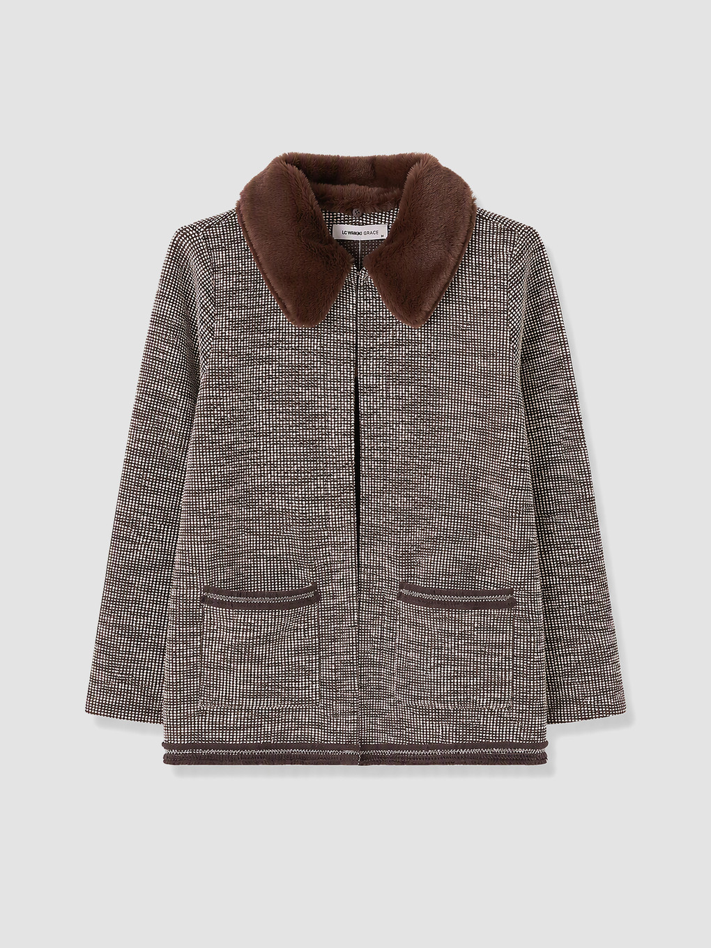 Woman Brown Cardigan-4