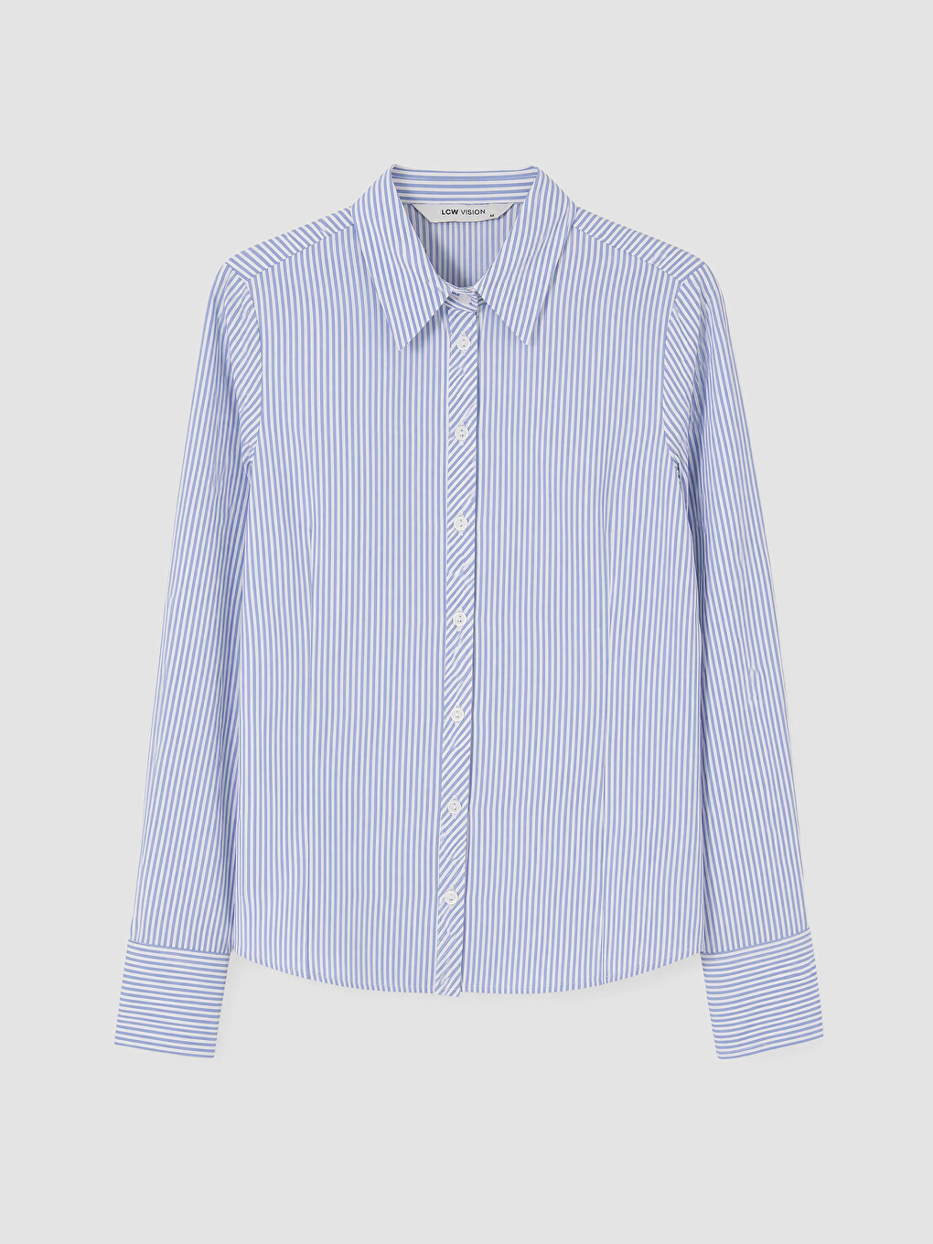 Woman Blue Shirt