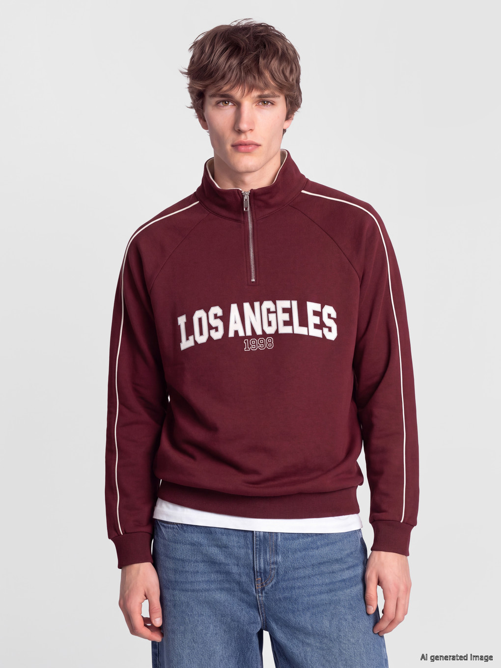Man Bordeaux Sweatshirt