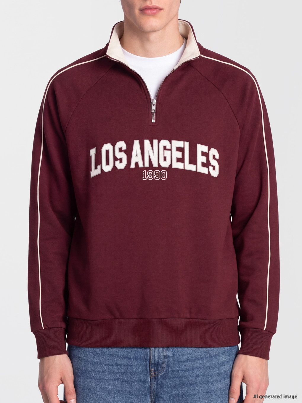 Man Bordeaux Sweatshirt-2