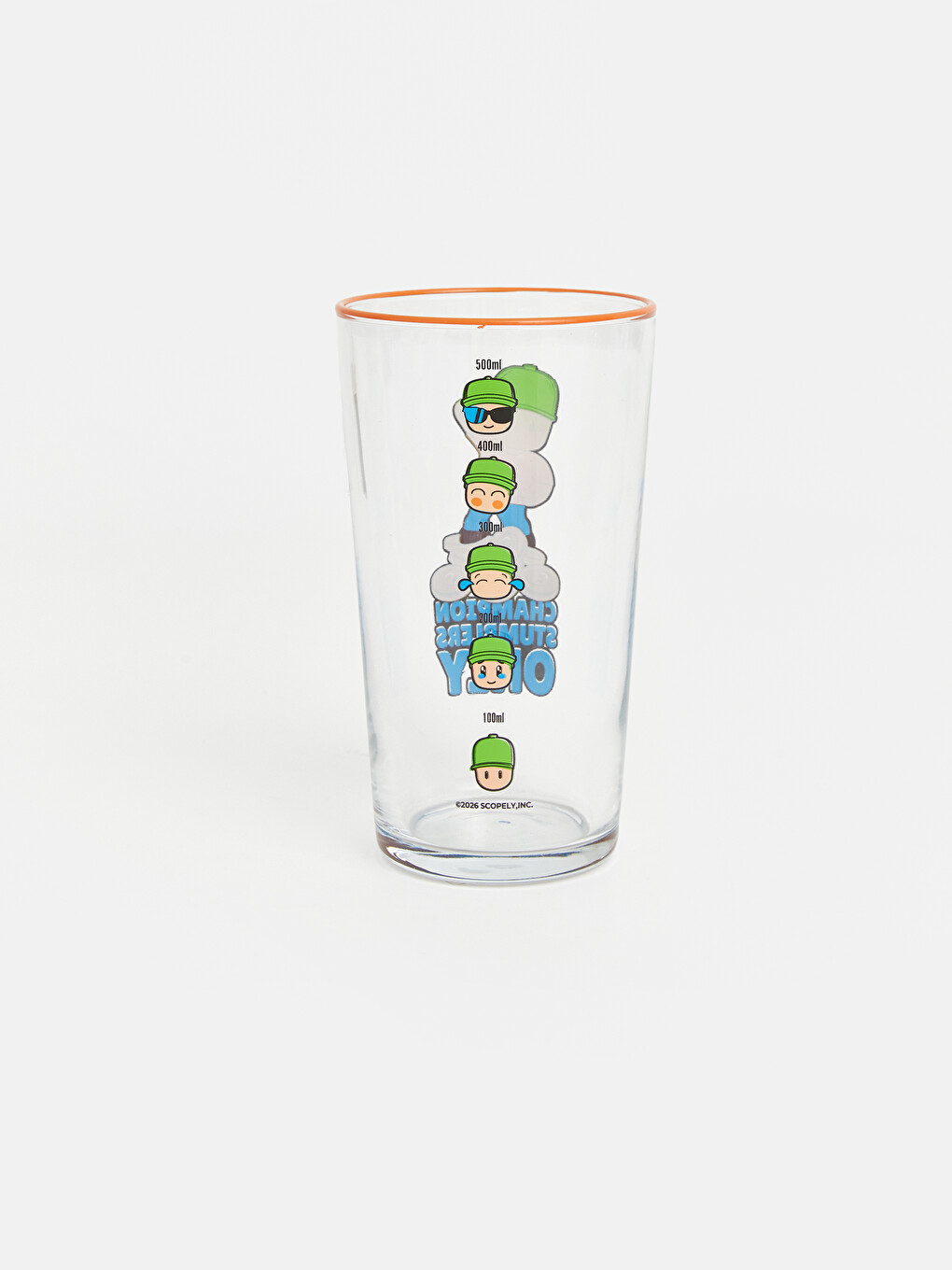 Karışık Stumble Guys Baskılı Cam Bardak 550 Ml-2