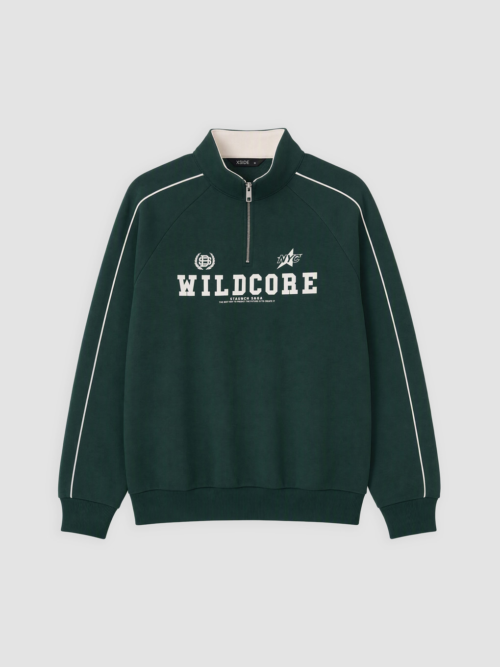 Mock Neck Nyc Printed Sweatshirt-4