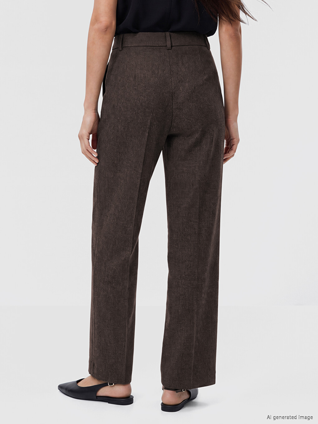 Šarene Pantalone Sa Visokim Strukom Za Žene-4