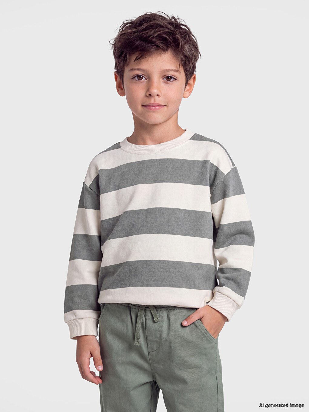 Striped Boys' Tracksuit Set