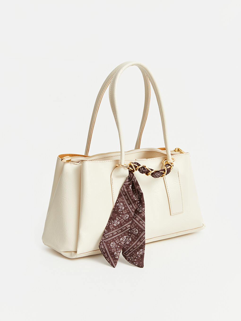 Woman Beige Top-handle Bag-1