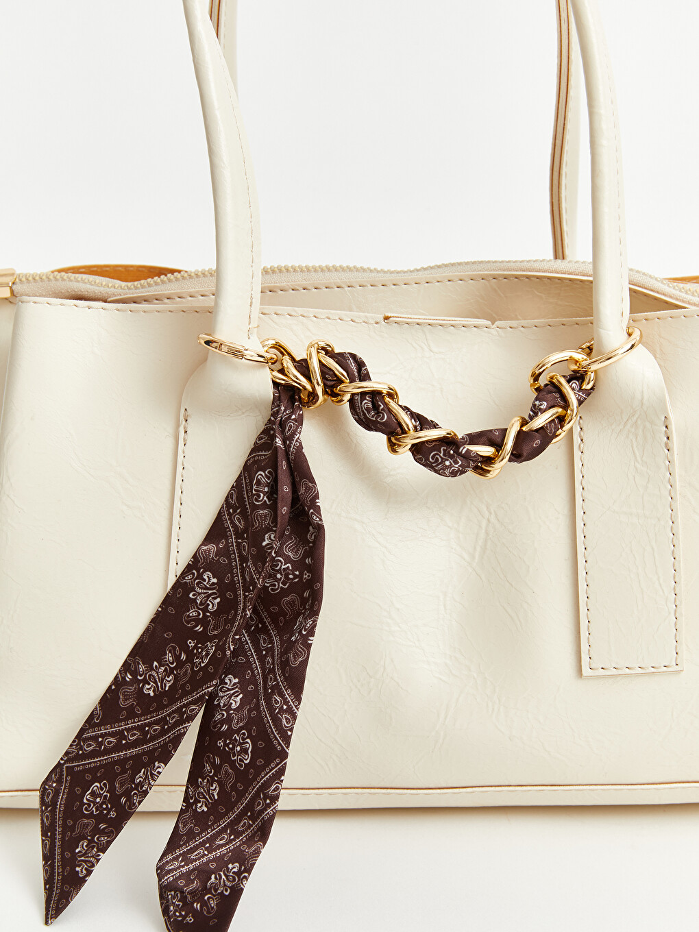 Woman Beige Top-handle Bag-2