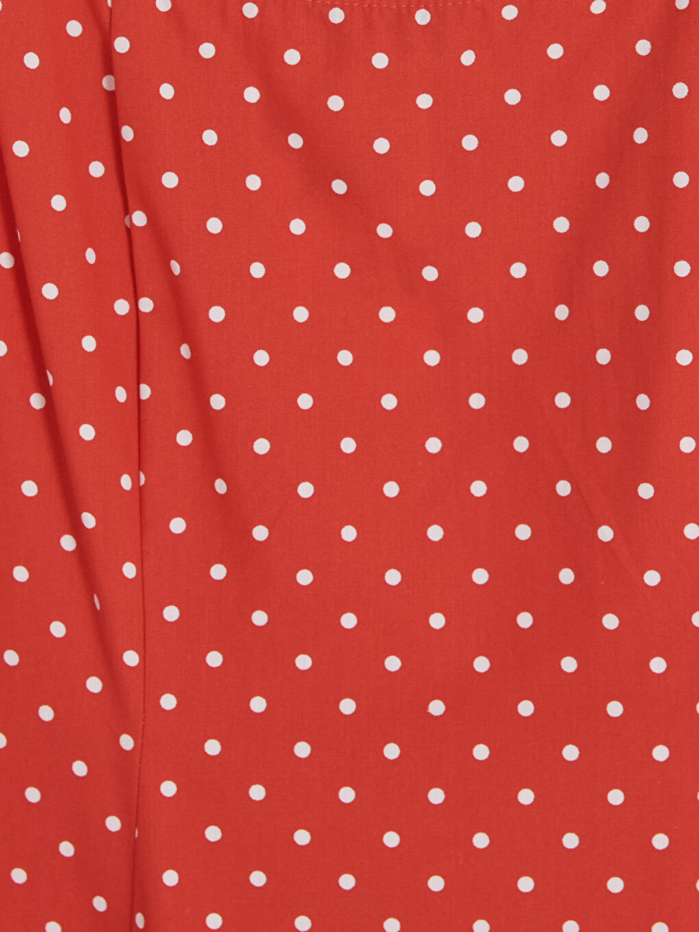 Square Neck A Form Polka Dot Dress-4