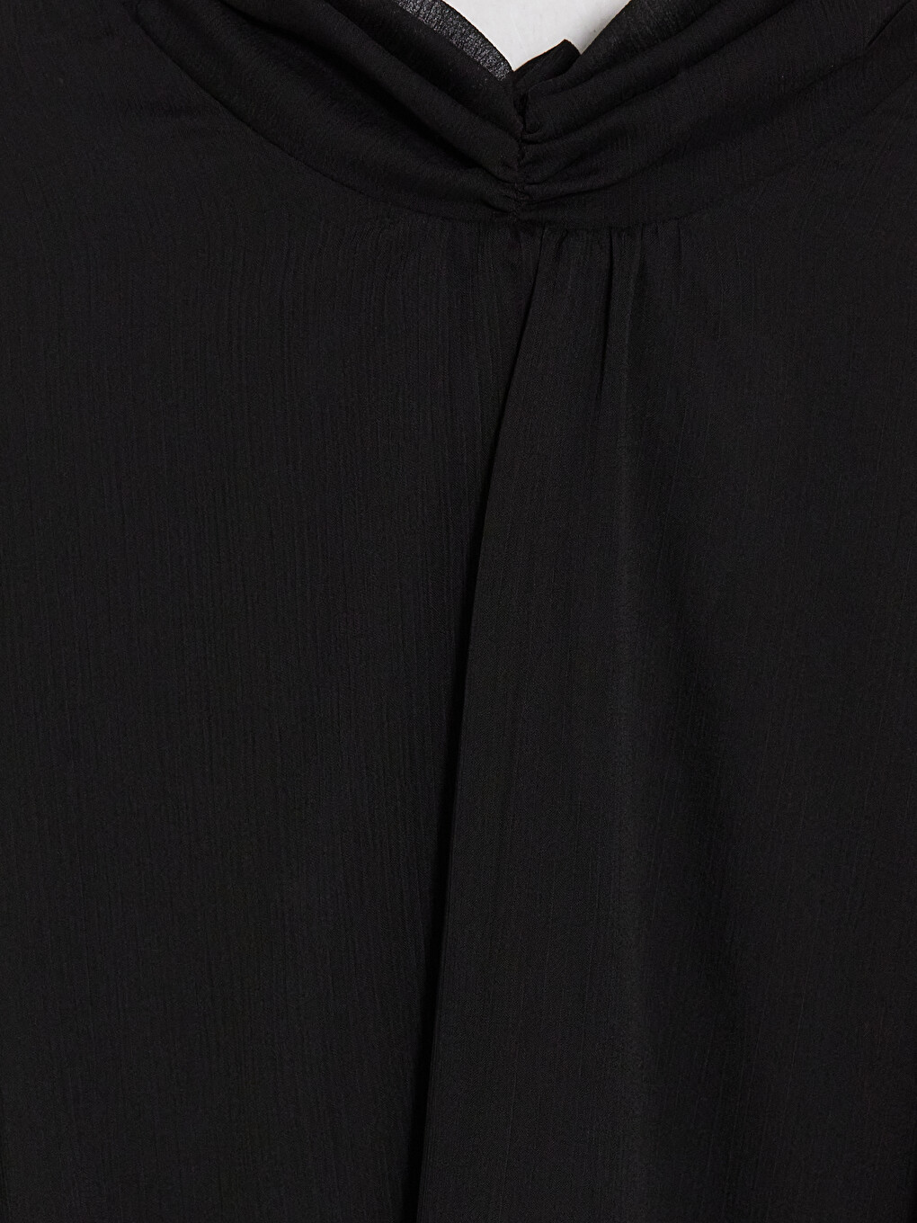 Mock Neck Frilled Chiffon Blouse-6