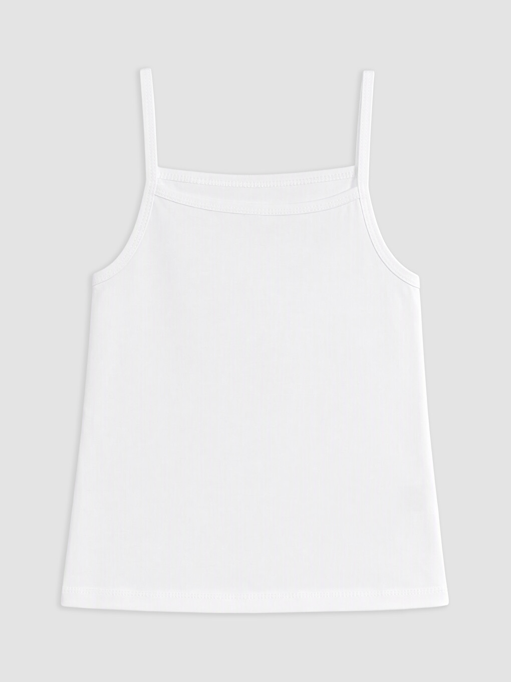 3-pack Square Neck Girls' Vest-3