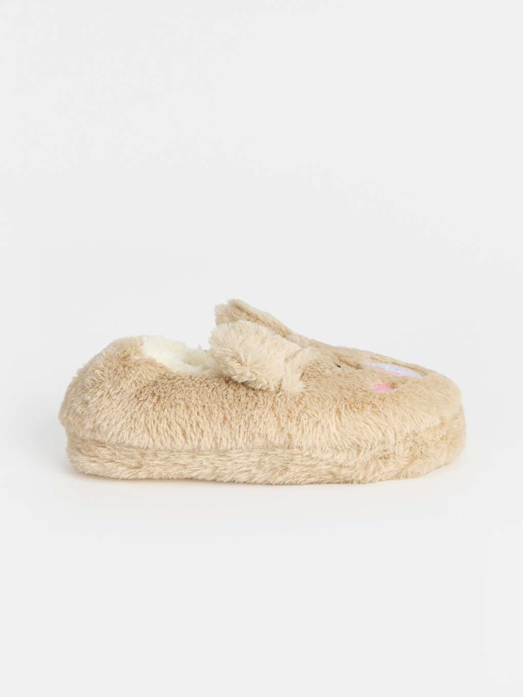 Rabbit Figured Girls' Plush Slipper-1