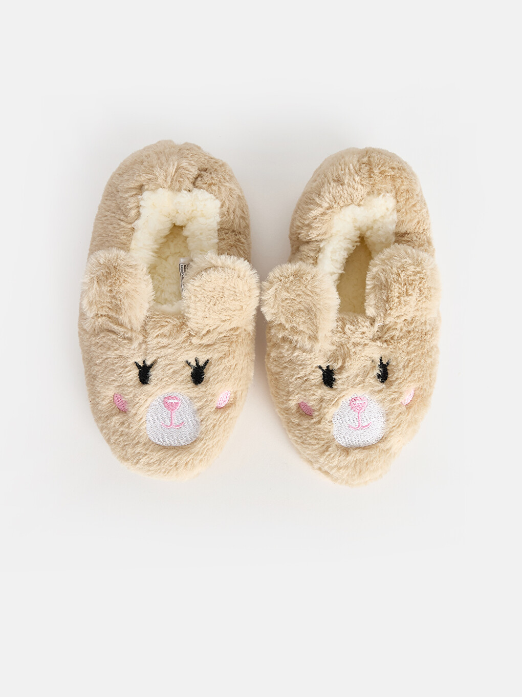 Rabbit Figured Girls' Plush Slipper-2