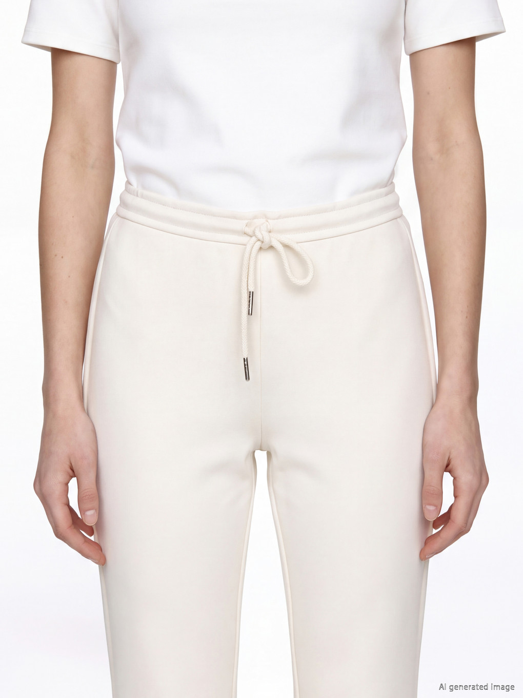 Elastic Waist Flare Women's Sweatpants-3