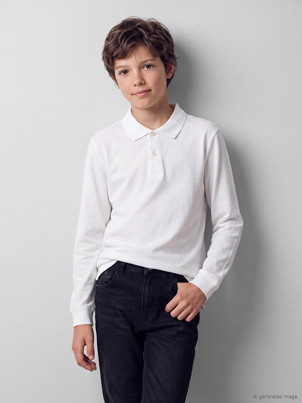 Polo Collar Boys' T-shirt-1