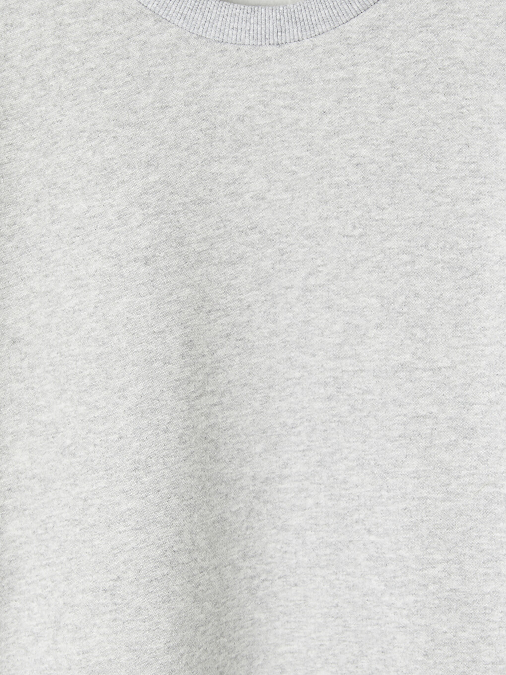 Gri Bisiklet Yaka Erkek Sweatshirt-2
