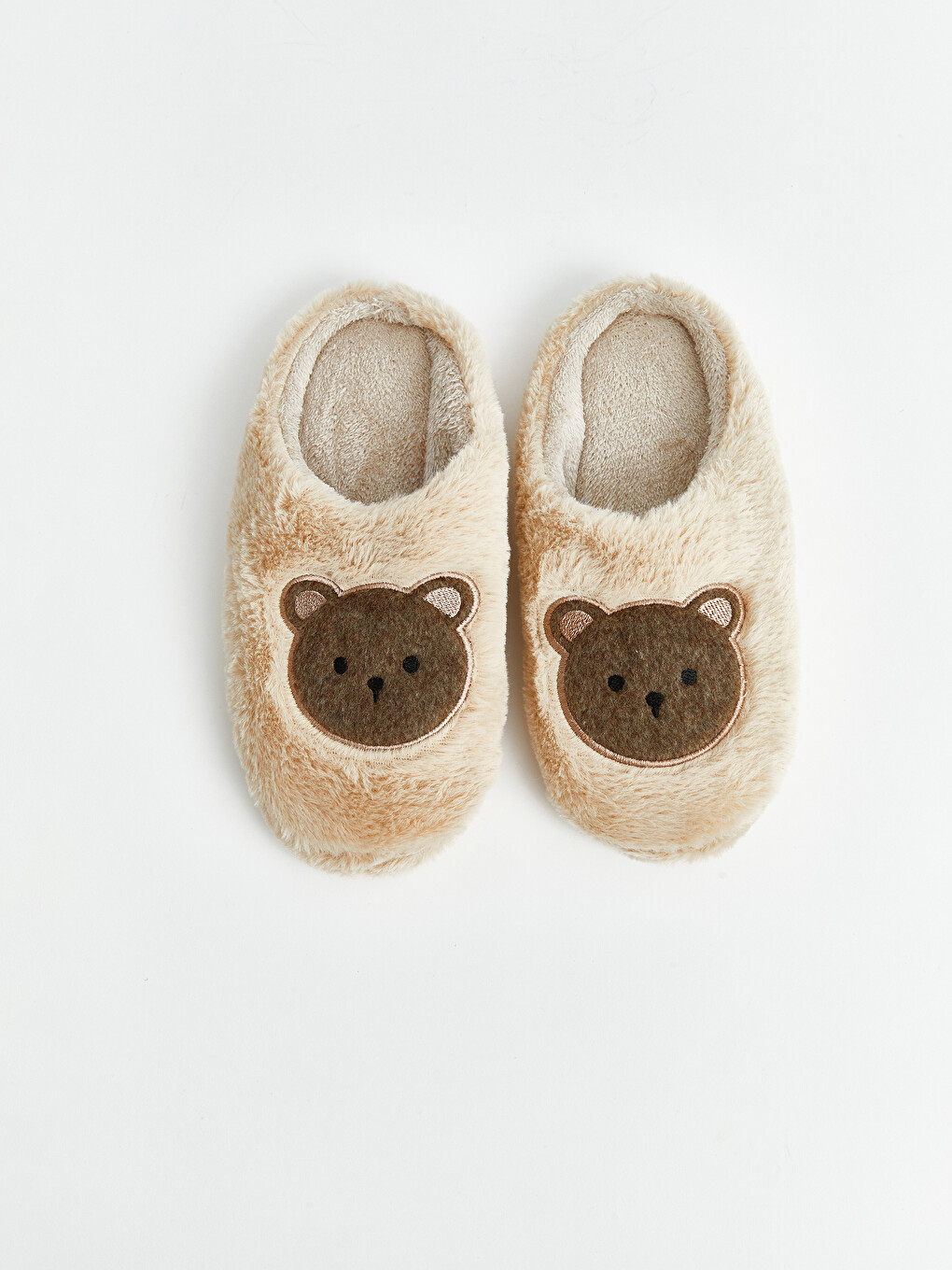Teddy Bear Figured Plush Girls' Slipper-1