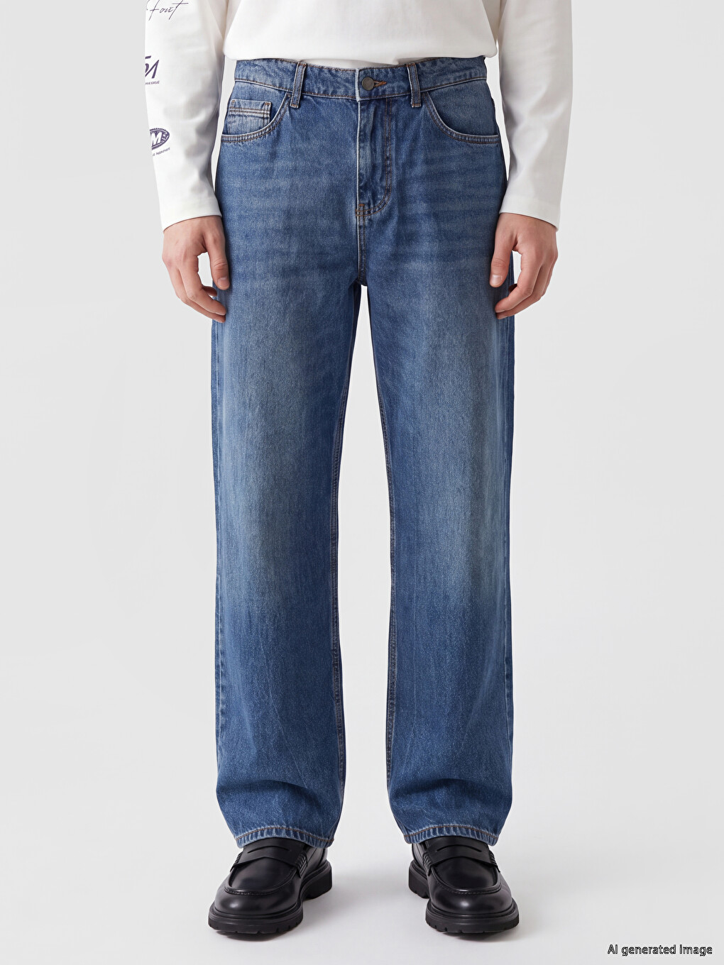 Extra Loose Fit Men's Jeans-1