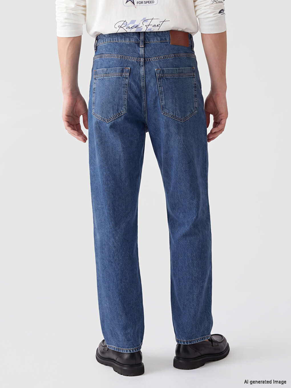 Extra Loose Fit Men's Jeans-3